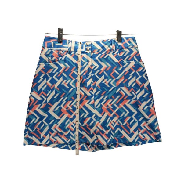 Slazenger Womens 0 Bright Blue Pink And White Pull-On Athletic Golf Skort - Picture 4 of 6